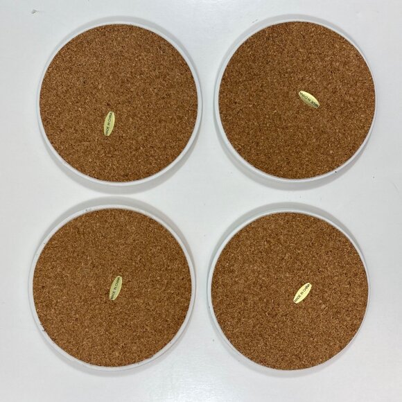 Sonoma Life+Style Happy Trails Holiday Set Of 4 Coasters Snowman Cowboy 4.25" - Picture 4 of 10